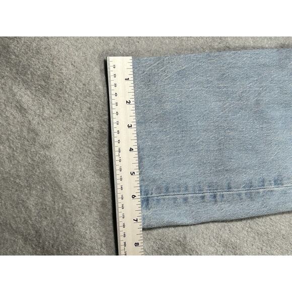 Levis 501 Jeans Women W33 L32 Button Fly Light Blue Denim Slight Taper - Picture 11 of 16